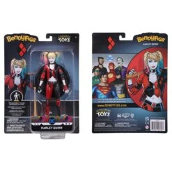 Noble Collection DC Bendyfigs Action Figure - Harley Quinn Rebirth -Hasbro Store nn4062 b w