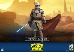 *PRE-ORDER Obi-Wan Kenobi (Clone Wars) - Star Wars: The Clone Wars Hot Toys Collectibles 1/6 Scale Action Figure -Hasbro Store obi wan kenobi star wars gallery 63b859358233e