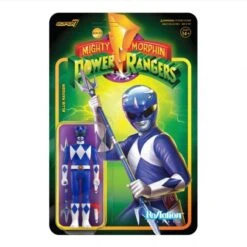 SUPER7 Power Rangers ReAction Action Figure Wave 3 - Blue Ranger