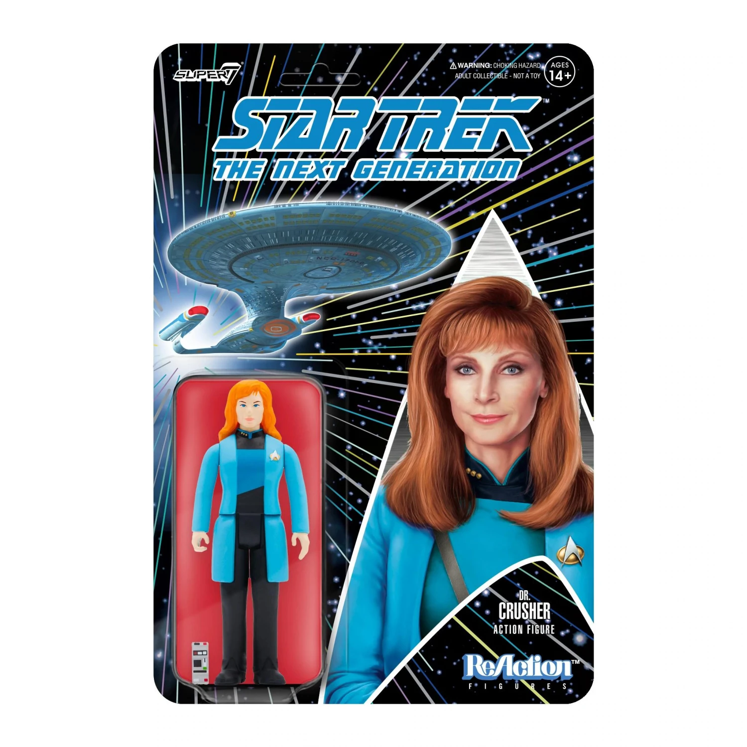 SUPER7 Star Trek: The Next Generation ReAction Action Figure Wave 2 - Dr. Crusher 3 SUPER7 Star Trek: The Next Generation ReAction Action Figure Wave 2 - Dr. Crusher
