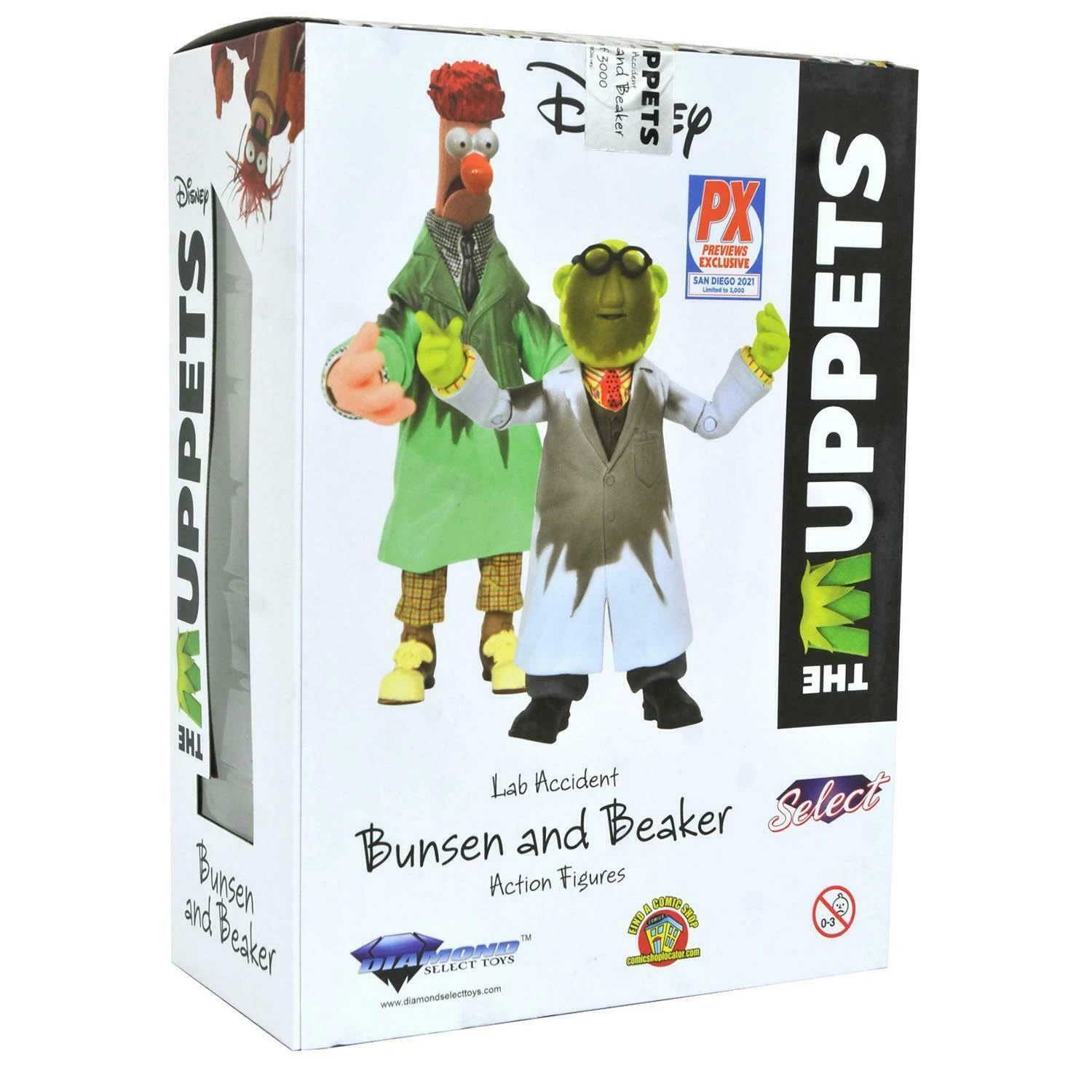 Diamond Select The Muppets Action Figure Box Set Lab Accident Bunsen & Beaker SDCC 2021 Previews Exclusive 6 Diamond Select The Muppets Action Figure Box Set Lab Accident Bunsen & Beaker SDCC 2021 Previews Exclusive - Image 4