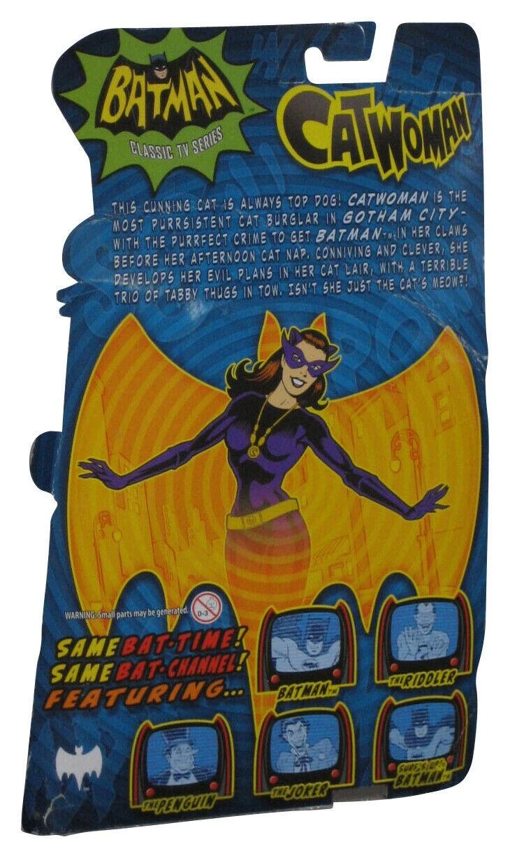 MATTEL DC Comics Batman 1966 Classic Action Figure - Catwoman (Possibly Non-Mint Card) 4 MATTEL DC Comics Batman 1966 Classic Action Figure - Catwoman (Possibly Non-Mint Card) - Image 2