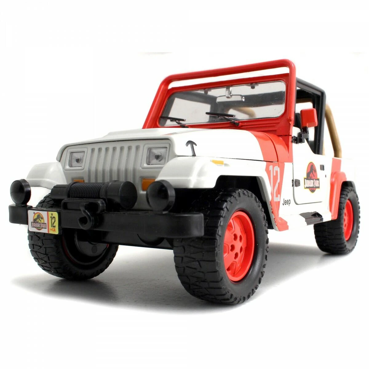Jada Toys Jurassic Park - Jeep Wrangler 1:24 Scale Jada Hollywood Rides Die Cast Vehicle 8 Jada Toys Jurassic Park - Jeep Wrangler 1:24 Scale Jada Hollywood Rides Die Cast Vehicle - Image 6
