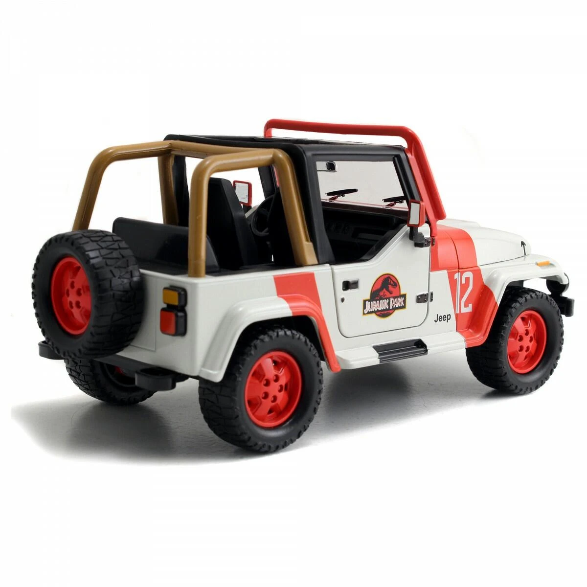 Jada Toys Jurassic Park - Jeep Wrangler 1:24 Scale Jada Hollywood Rides Die Cast Vehicle 5 Jada Toys Jurassic Park - Jeep Wrangler 1:24 Scale Jada Hollywood Rides Die Cast Vehicle - Image 3