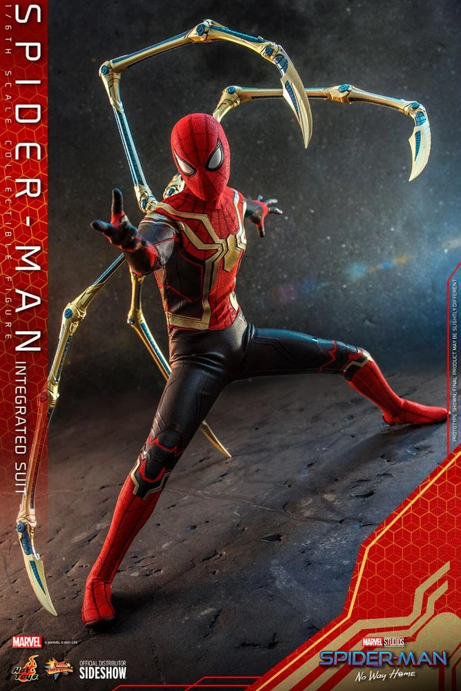 Spider-Man Intergrated Suit - Spider-Man Far From Home - Marvel Hot Toys Collectibles 1/6 Scale Action Figure 7 Spider-Man Intergrated Suit - Spider-Man Far From Home - Marvel Hot Toys Collectibles 1/6 Scale Action Figure - Image 5