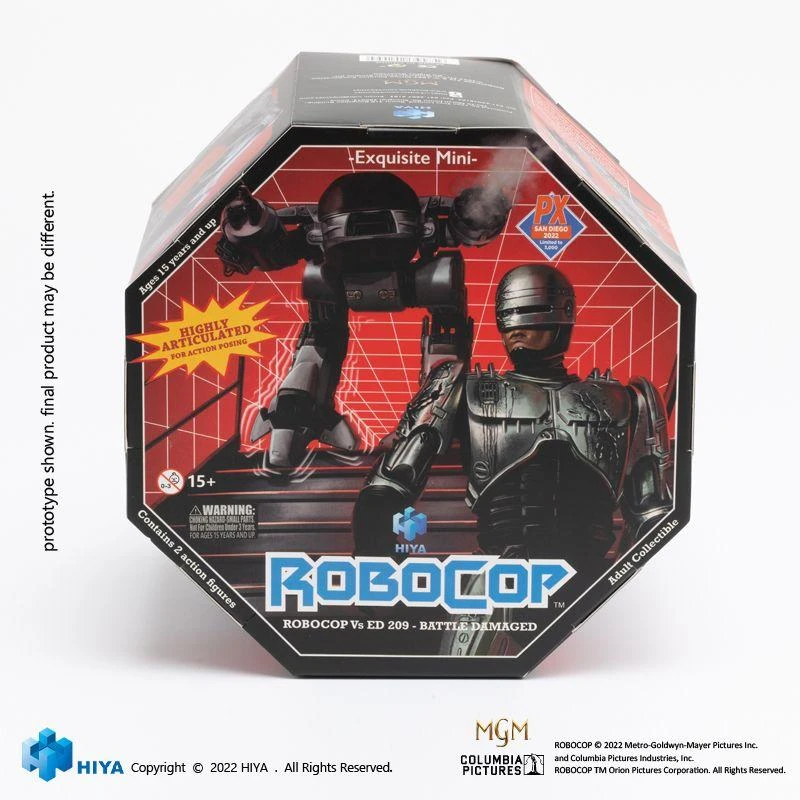 HIYA Toys SDCC 2022 RoboCop 1:18 Scale Action Figures - RoboCop Vs ED-209 Twin Pack 9 HIYA Toys SDCC 2022 RoboCop 1:18 Scale Action Figures - RoboCop Vs ED-209 Twin Pack - Image 7