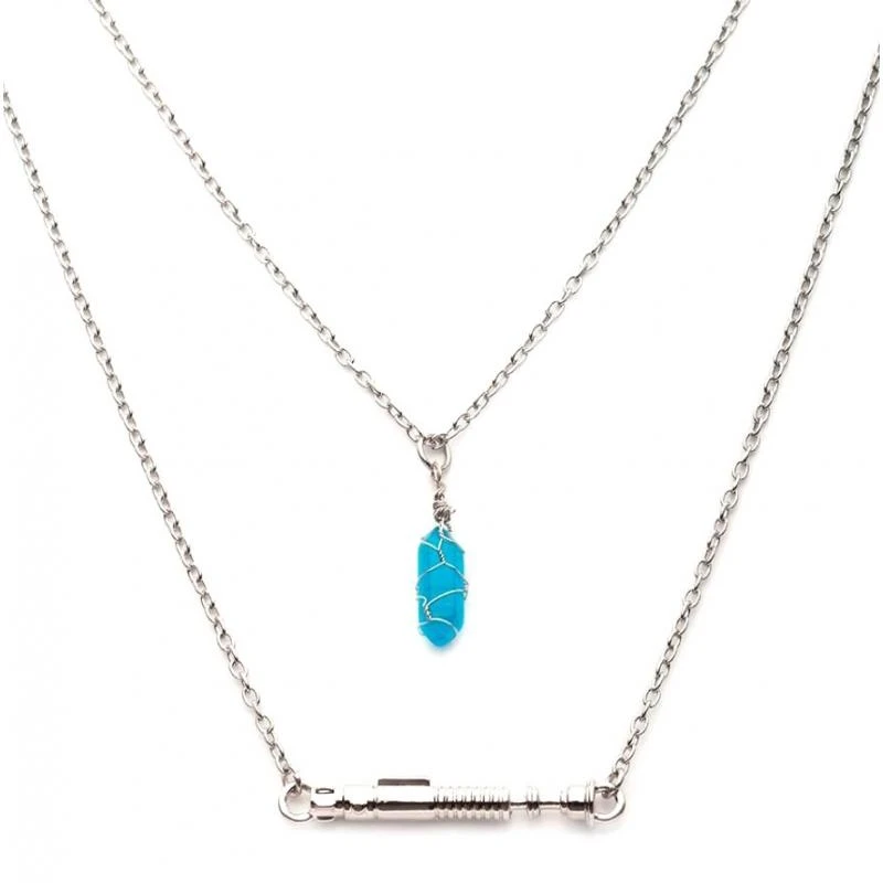 STAR WARS Kenobi - Obi-Wan Lightsaber Hilt Pendant Necklace Twin Set 5 STAR WARS Kenobi - Obi-Wan Lightsaber Hilt Pendant Necklace Twin Set - Image 3