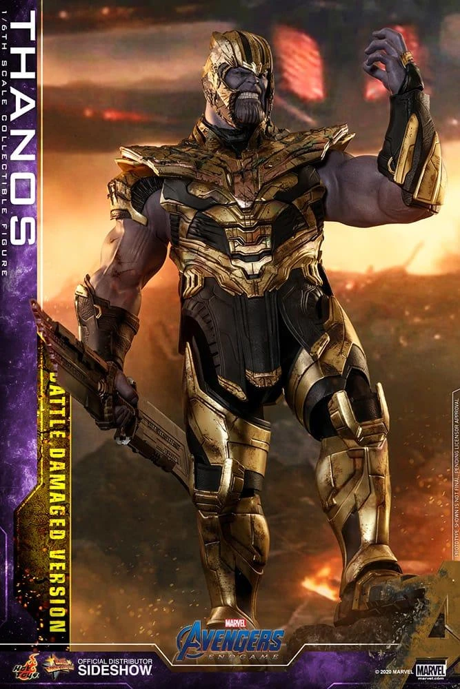 Thanos (Battle Damaged) - Marvel Avengers: Endgame Hot Toys Collectibles 1/6 Scale Action Figure 5 Thanos (Battle Damaged) - Marvel Avengers: Endgame Hot Toys Collectibles 1/6 Scale Action Figure - Image 3
