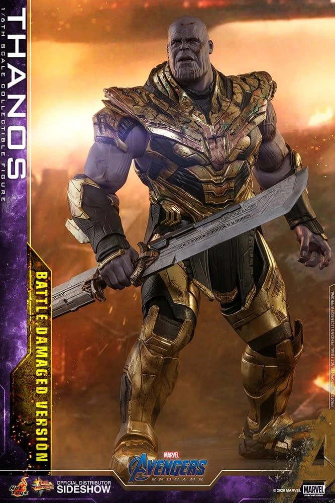 Thanos (Battle Damaged) - Marvel Avengers: Endgame Hot Toys Collectibles 1/6 Scale Action Figure 6 Thanos (Battle Damaged) - Marvel Avengers: Endgame Hot Toys Collectibles 1/6 Scale Action Figure - Image 4