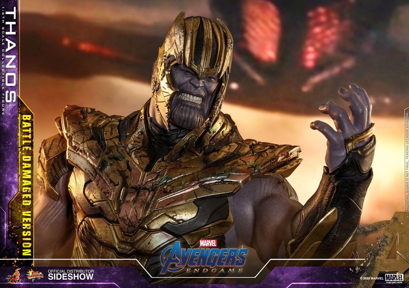 Thanos (Battle Damaged) - Marvel Avengers: Endgame Hot Toys Collectibles 1/6 Scale Action Figure 11 Thanos (Battle Damaged) - Marvel Avengers: Endgame Hot Toys Collectibles 1/6 Scale Action Figure - Image 9