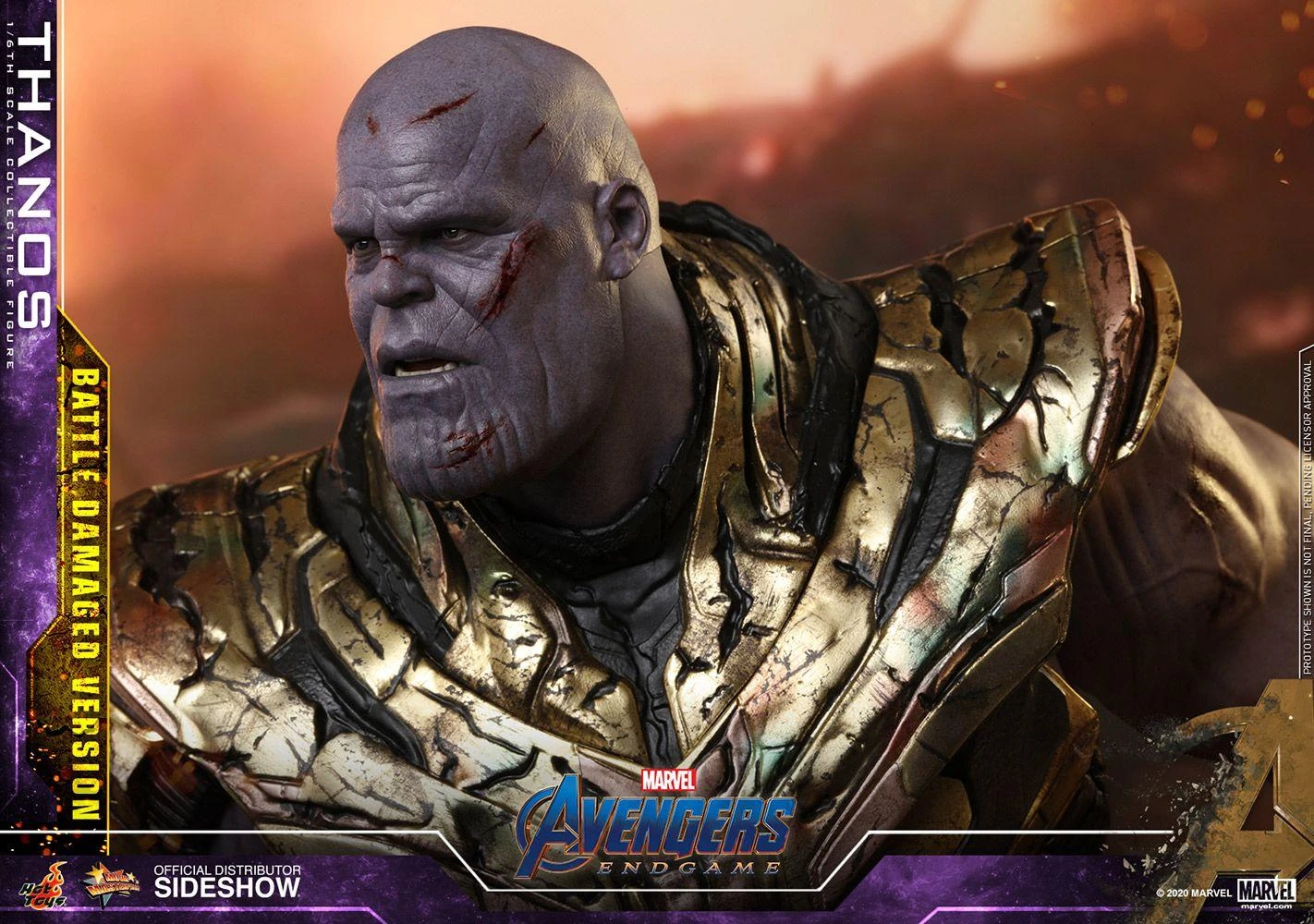 Thanos (Battle Damaged) - Marvel Avengers: Endgame Hot Toys Collectibles 1/6 Scale Action Figure 10 Thanos (Battle Damaged) - Marvel Avengers: Endgame Hot Toys Collectibles 1/6 Scale Action Figure - Image 8