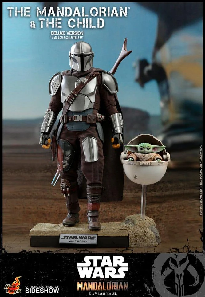 The Mandalorian And The Child (Deluxe) Figure Set- Star Wars Hot Toys Collectibles 1/6 Scale Action Figure 3 The Mandalorian And The Child (Deluxe) Figure Set- Star Wars Hot Toys Collectibles 1/6 Scale Action Figure