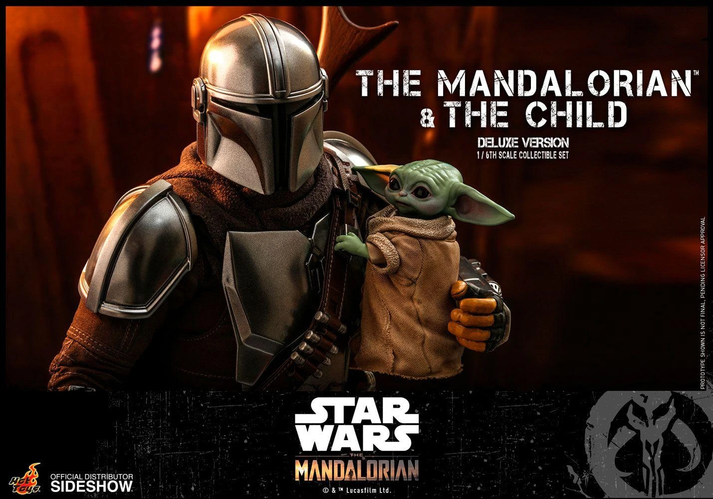 The Mandalorian And The Child (Deluxe) Figure Set- Star Wars Hot Toys Collectibles 1/6 Scale Action Figure 9 The Mandalorian And The Child (Deluxe) Figure Set- Star Wars Hot Toys Collectibles 1/6 Scale Action Figure - Image 7