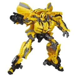 Hasbro Transformers Studio Series Buzzworthy Bumblebee Deluxe Action Figure 2-Pack - Clunker Bumblebee VS Barricade -Hasbro Store yel fig